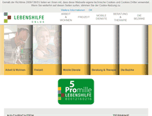 Tablet Screenshot of lebenshilfe.it